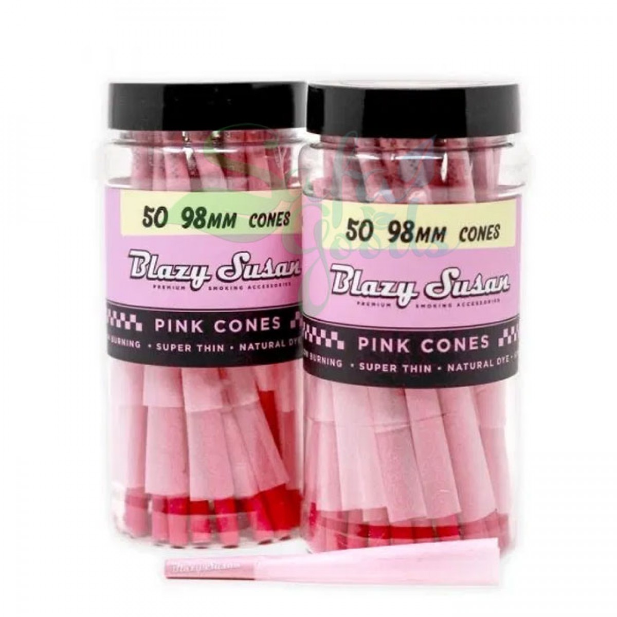Blazy Susan - Pink Cones 98mm - 50CT Jar